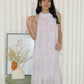Jaelyn Halter Midi Dress (Cream)