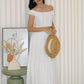 Yasmine Eyelet Two Piece Set (White)