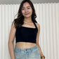 Tiffy Halter Crop Top (Blue)