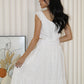 Yasmine Eyelet Two Piece Set (White)