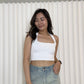 Tiffy Halter Crop Top (Blue)