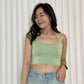 Tiffy Halter Crop Top (Blue)