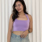 Tiffy Halter Crop Top (Blue)