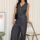 Millie Denim Vest Two Piece Set