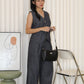Millie Denim Vest Two Piece Set