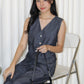 Millie Denim Vest Two Piece Set