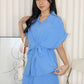 Jaycee Two Piece Shorts Set (Blue)