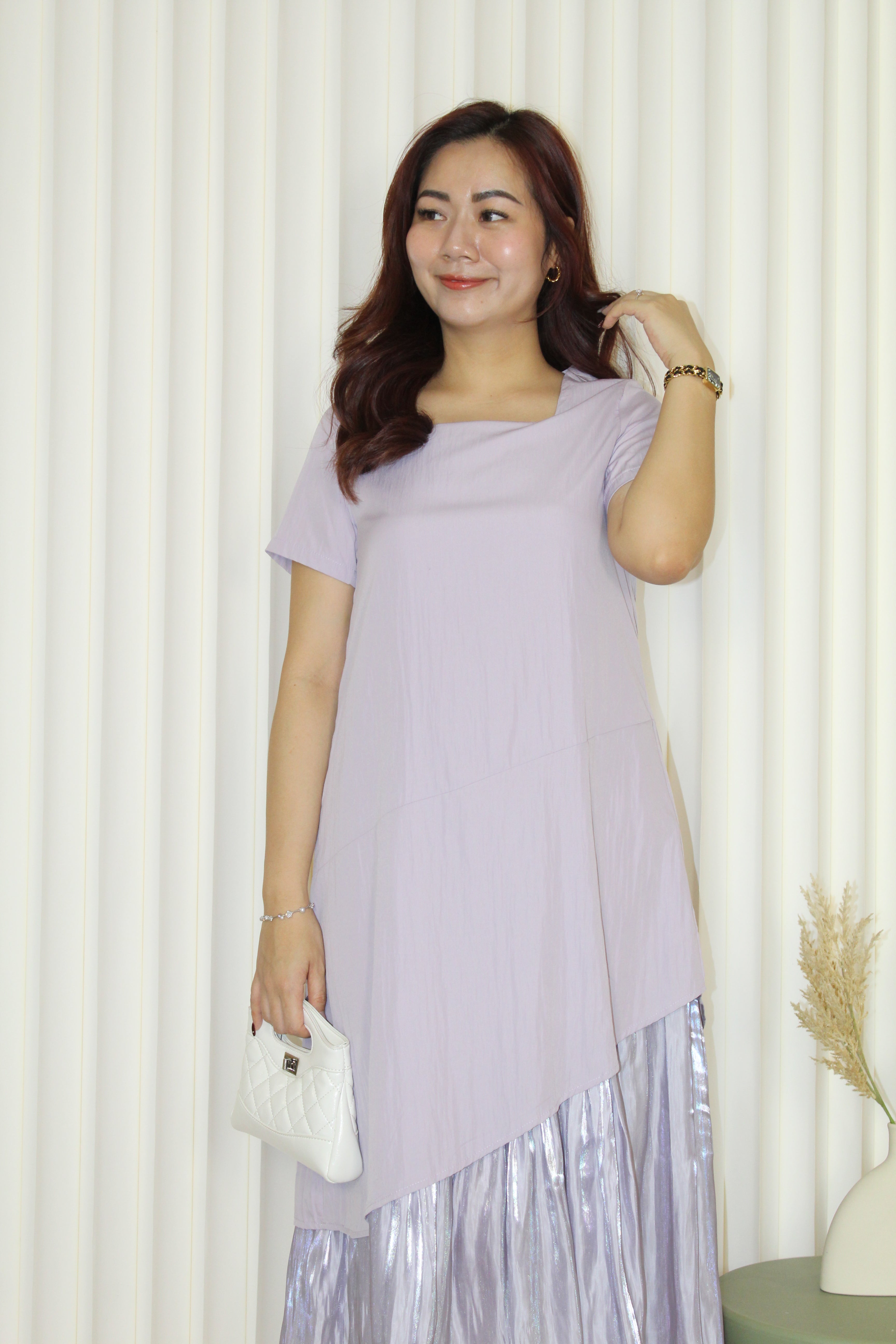 Jace Layered Midaxi Dress (Blue)