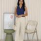 Shannon Straight Pants (Cream)