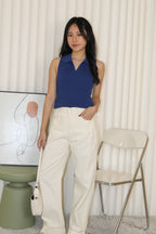 Shannon Straight Pants (Cream)