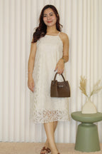 Winnie Flare Midi Dress (Cream)