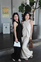 Rory Linen Flare Pants (Black)