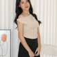 Dierdre Asymmetric Top (Cream)