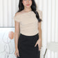 Dierdre Asymmetric Top (Cream)