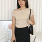 Dierdre Asymmetric Top (Cream)