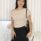Dierdre Asymmetric Top (Cream)