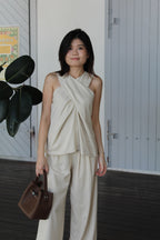 Rory Linen Flare Pants (Black)