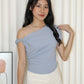 Dierdre Asymmetric Top (Cream)