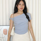 Dierdre Asymmetric Top (Cream)