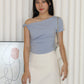 Dierdre Asymmetric Top (Cream)