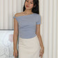 Taylor A Line Mini Skirt (Cream)