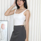 Taylor A Line Mini Skirt (Cream)