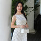 Penelope Polka Dots Maxi Dress (White)