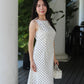 Penelope Polka Dots Maxi Dress (White)