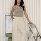 Yana Pleated Pants (Cream)