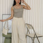 Yana Pleated Pants (Cream)