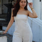 Kylie Embroidered Jumpsuit (White)