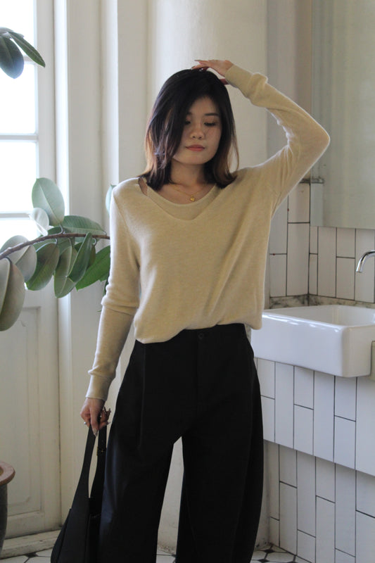 Faelynn Knit Top (Cream)