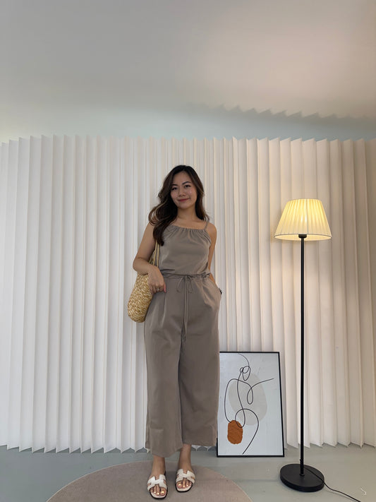 Phyllis Casual Jumpsuit (Khaki)