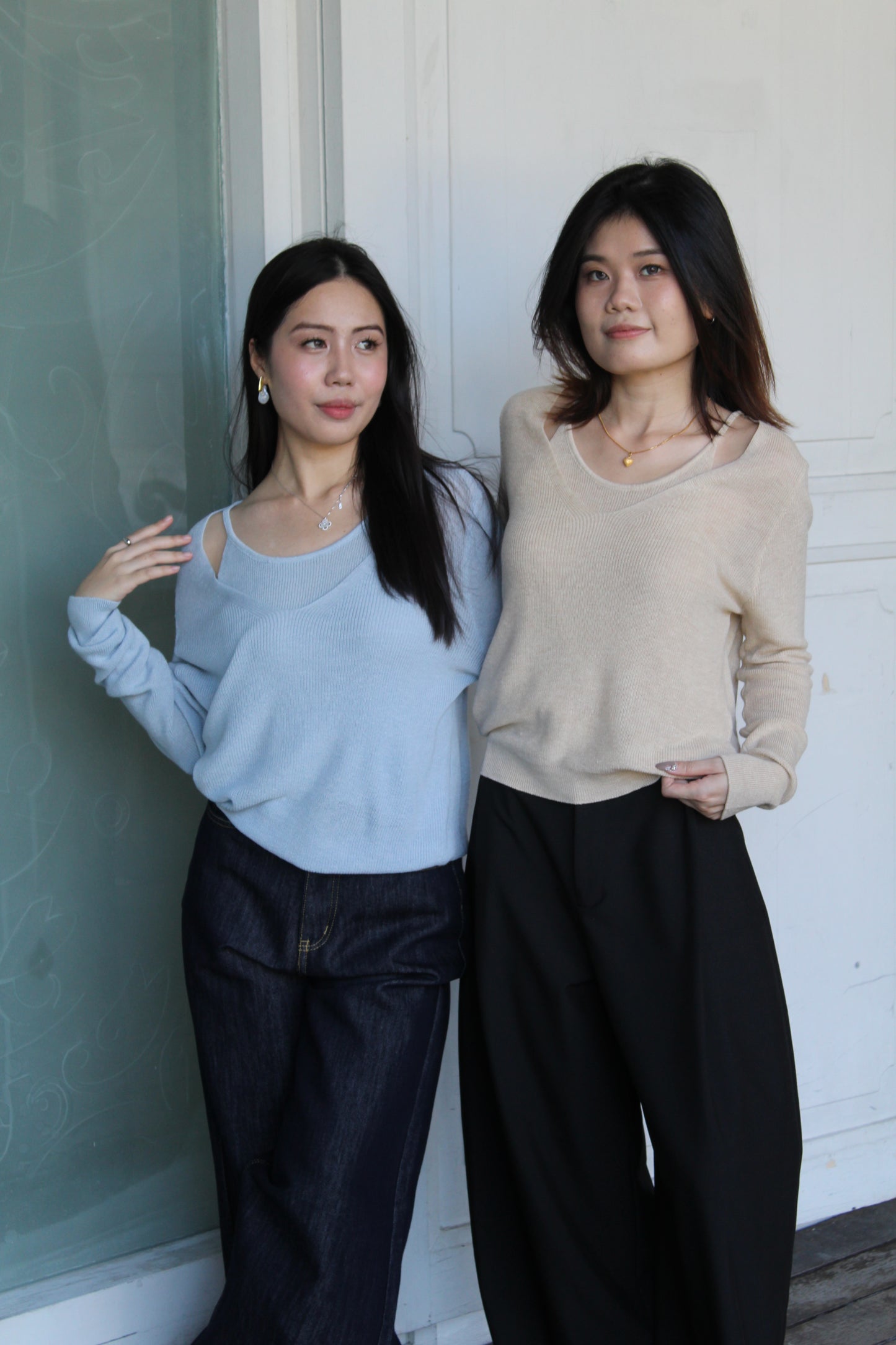 Faelynn Knit Top (Blue)