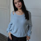 Faelynn Knit Top (Blue)