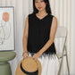 Canny Frayed Lace Vest Top (Cream)