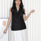 Piper Halter Bare Back Top (Black)