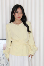 Micah Blouse Long Sleeve Top (Cream)