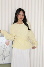 Micah Blouse Long Sleeve Top (Cream)
