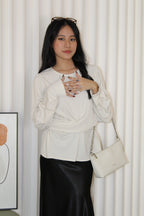 Micah Blouse Long Sleeve Top (Cream)