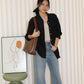 Joy Button Up Blouse Top (Cream)