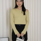 Lexi Knit Asymmetric Top (Grey)