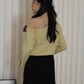 Lexi Knit Asymmetric Top (Grey)