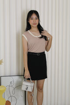 Kesha Block Color Top (Brown)