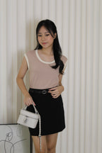 Kesha Block Color Top (Brown)