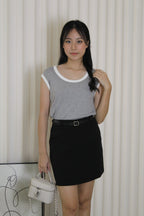 Kesha Block Color Top (Brown)