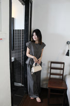 Wynter Two Piece Pants Set (Grey)