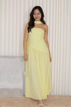 Yurika Tube Flare Maxi Dress (Yellow)