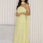 Yurika Tube Flare Maxi Dress (Yellow)