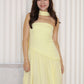 Yurika Tube Flare Maxi Dress (Yellow)